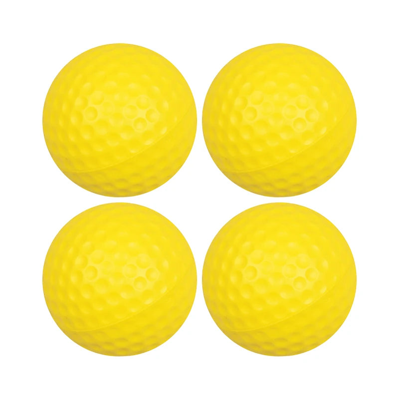 42.67mm Yellow PU Golf Training Balls Practice Balls for Beginners Pros High Quality Soft Surface Golf Balls Good Elasticity ZYF