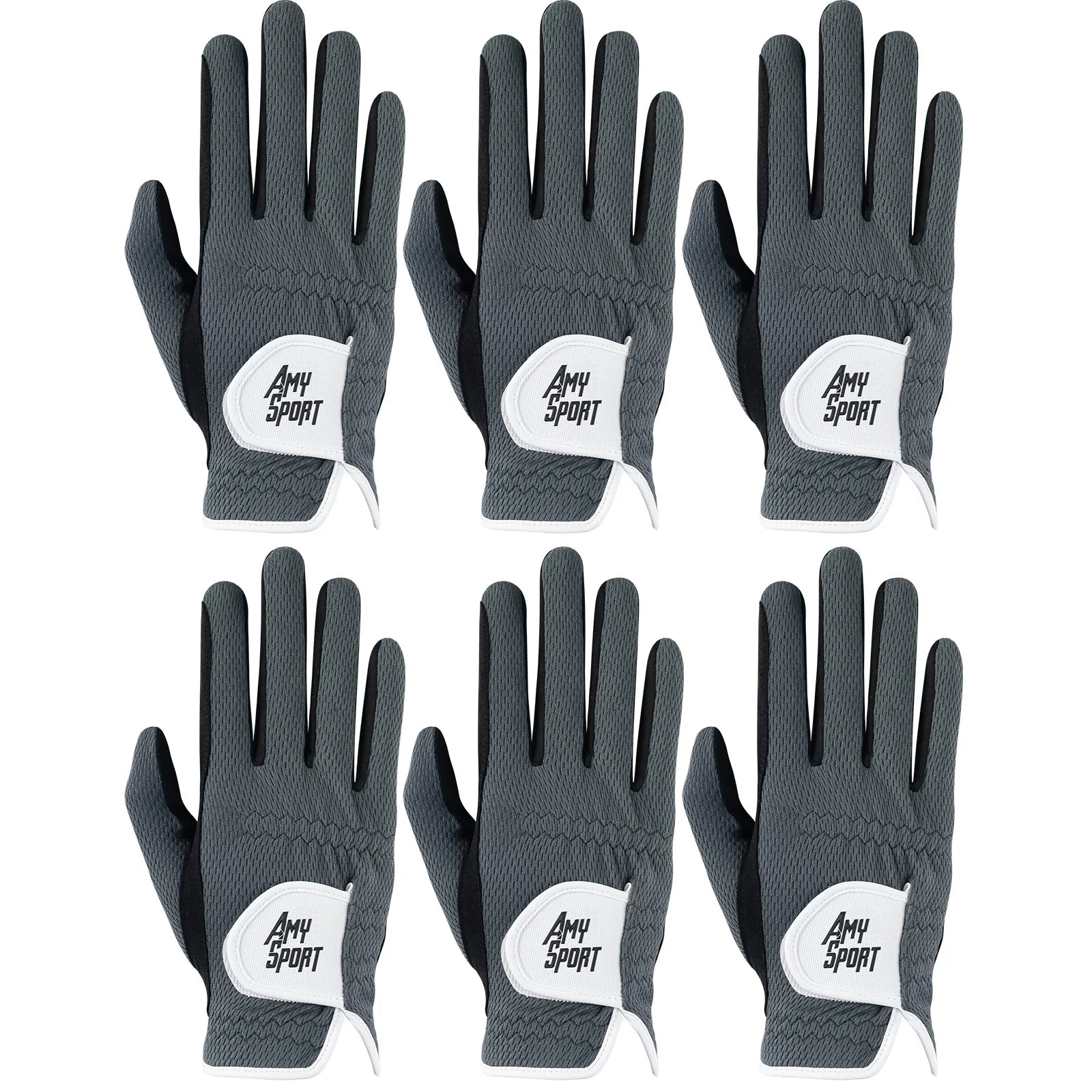 Golf Gloves Men Left Right Hand Rain Grip Hot Wet Weather Value 3/6 Pack, Men‘s Golf Glove All Weather Grip in S M M/L L XL