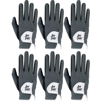 Golf Gloves Men Left Right Hand Rain Grip Hot Wet Weather Value 3/6 Pack, Men‘s Golf Glove All Weather Grip in S M M/L L XL