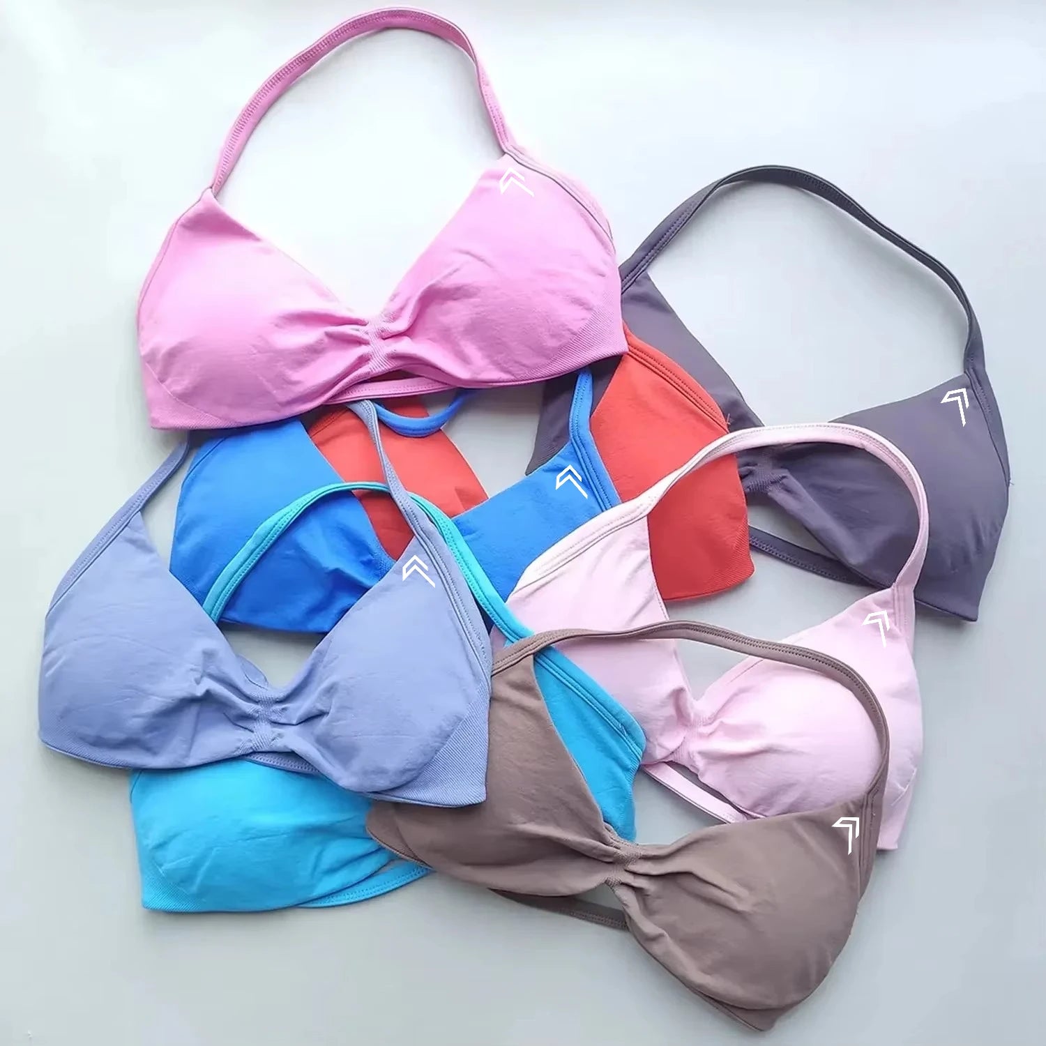 Oner Active Sport Yoga Bra Strappy Backless Yoga Gym Bra Removable Cups Women Workout Fitness Clothing Gym Top Halter Sport Bras