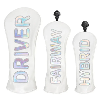 Golf Club Colorful Head Cover, Universal Wood Club Cover Golf Ball Head Protective Cover Portable