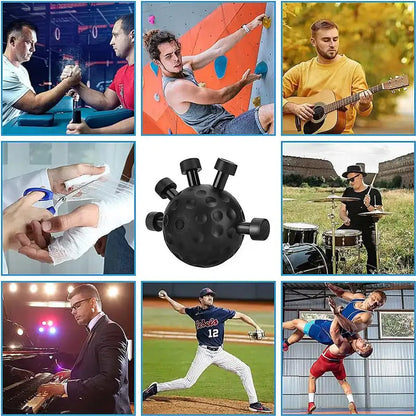 Gym Finger Hand Strengthener Grip Adjustable Resistance Hand Balls Gripper Exerciser for Forearm Strength Climbing Training