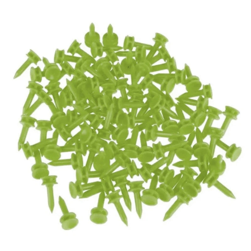 100Pcs 25mm Plastic Castles Golf Tees Sport Double Deck Golf Tees Replacement Short Golf Tees for Golfers Easy to Use 24BD