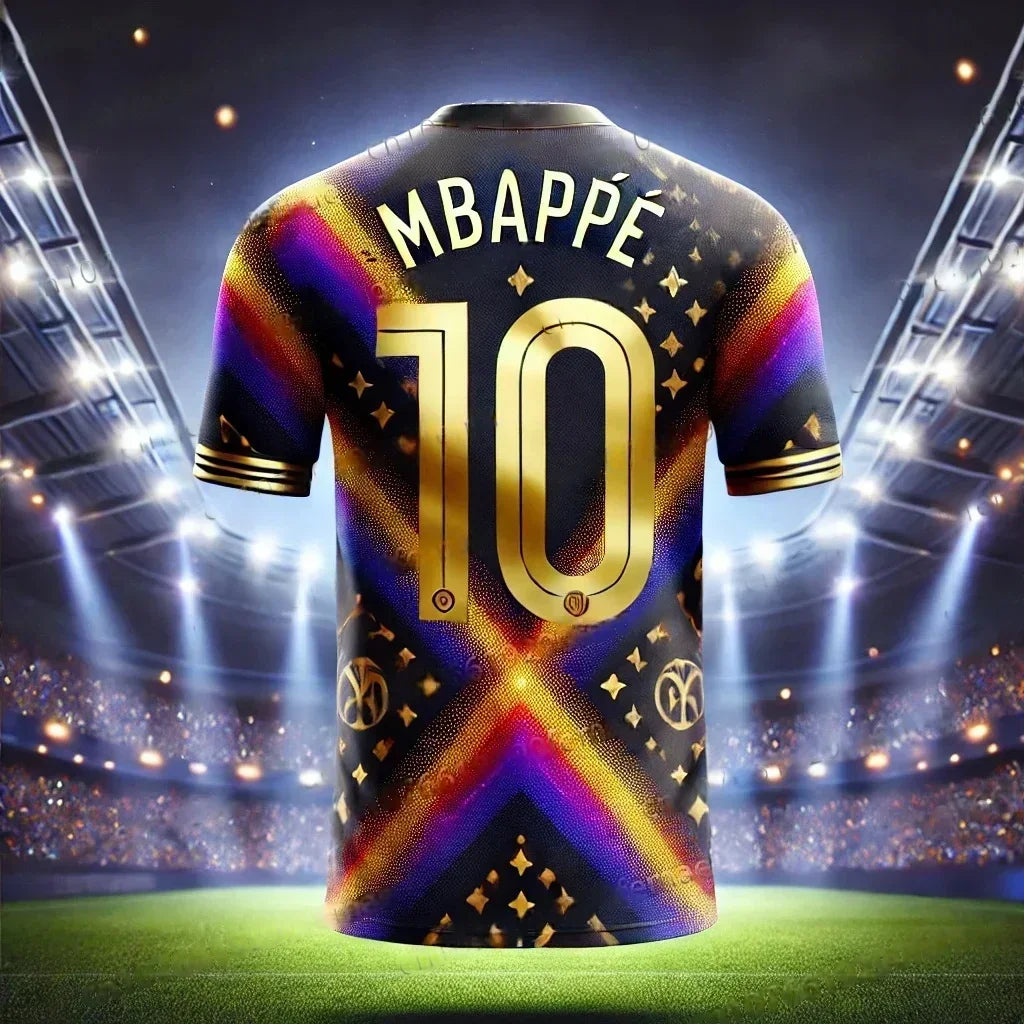 Soccer Sports Competition Training Breathable Jersey clothes Summer New Men's Football Jersey 10 Mbappe Short Sleeved T-shirt