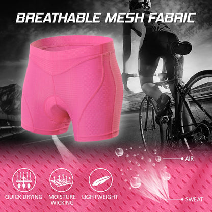 Women’s 3D Padded Bike Underwear – MTB Cycling Shorts