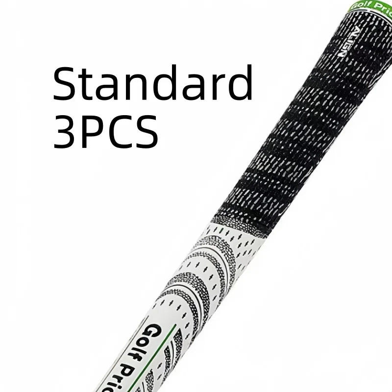 13pcs Golf Club Grips Set - Medium & Standard, Durable Rubber in Black, White, Blue, and Red with Textured Pattern for Enhanced