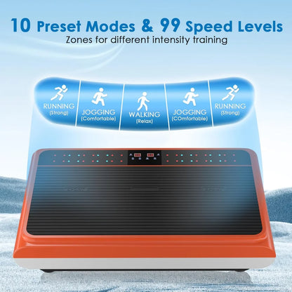 Whole Body Vibration Plate with Pilates Bar & Resistance Bands