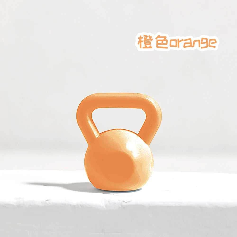 1Pcs 1/12 Dollhouse Miniature Metal Dumbbell Mini Kettlebell Model for ob11 bjd Doll House Accessories Decoration