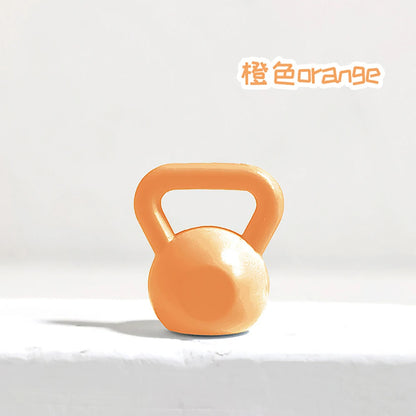 1Pcs 1/12 Dollhouse Miniature Metal Dumbbell Mini Kettlebell Model for ob11 bjd Doll House Accessories Decoration