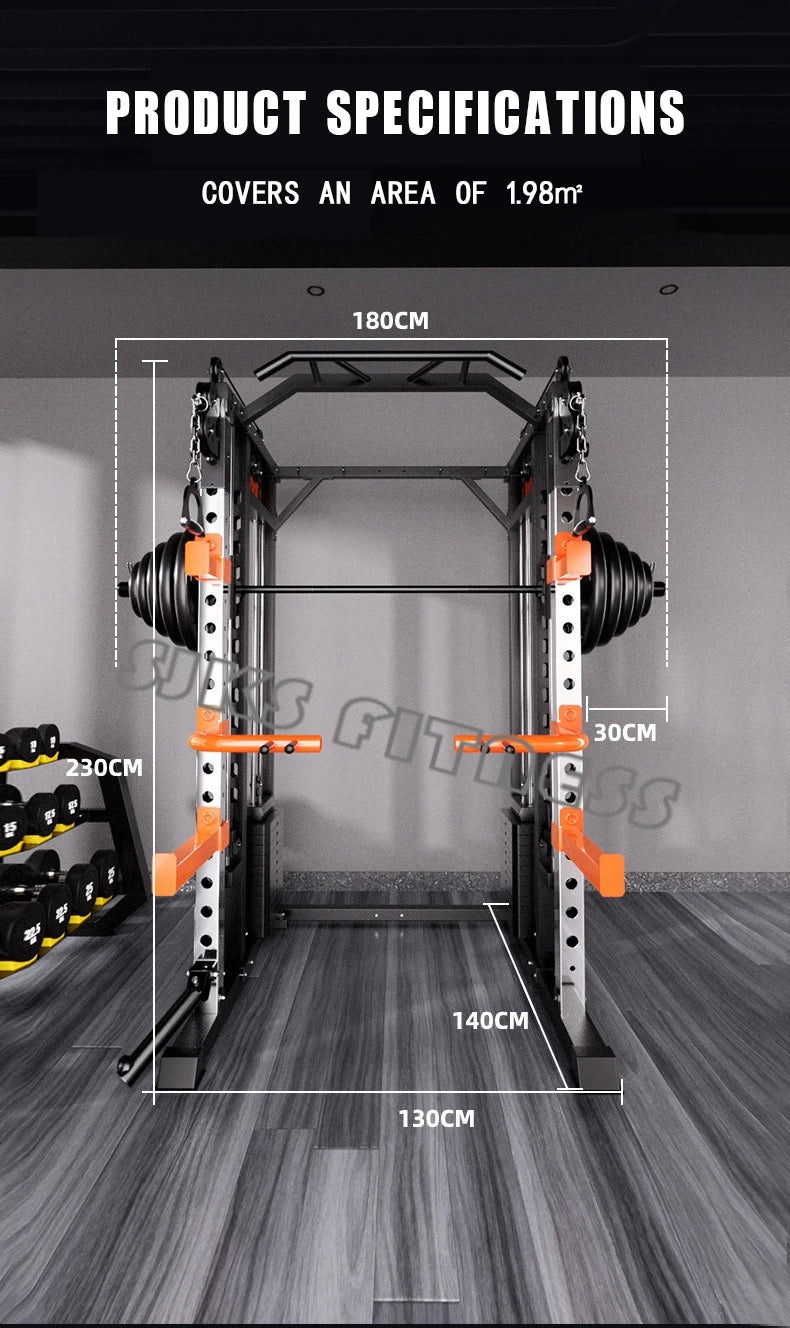 Household & Gym Combination Multifunctional Flying Bird Gantry, Comprehensive Trainer Fitness Equipment, Squat Stand