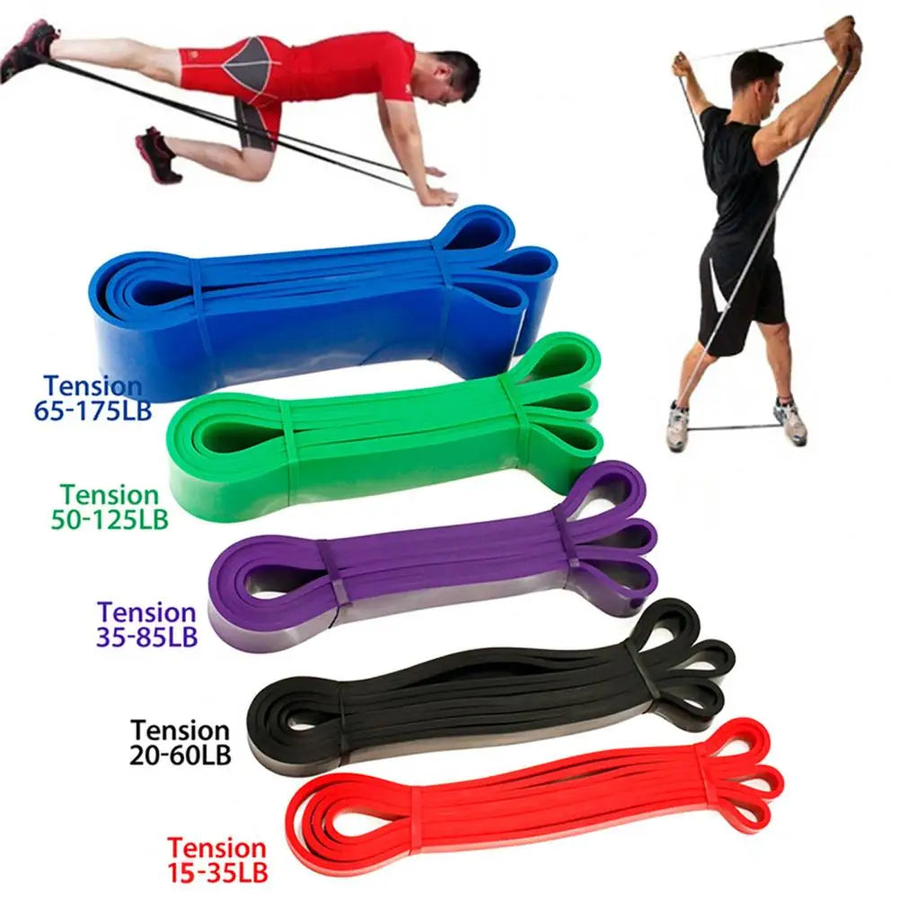 Resistance Band Body Stretching Muscles Building Belt Physical Therapy Strength Training Workout Pull-Up Yoga TPE Elastic Band