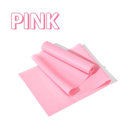 Yoga Pilates Elastic Resistance Band Fitness Training Band 150cm Fitness Elastic Rubber Gym Natural Rubber
