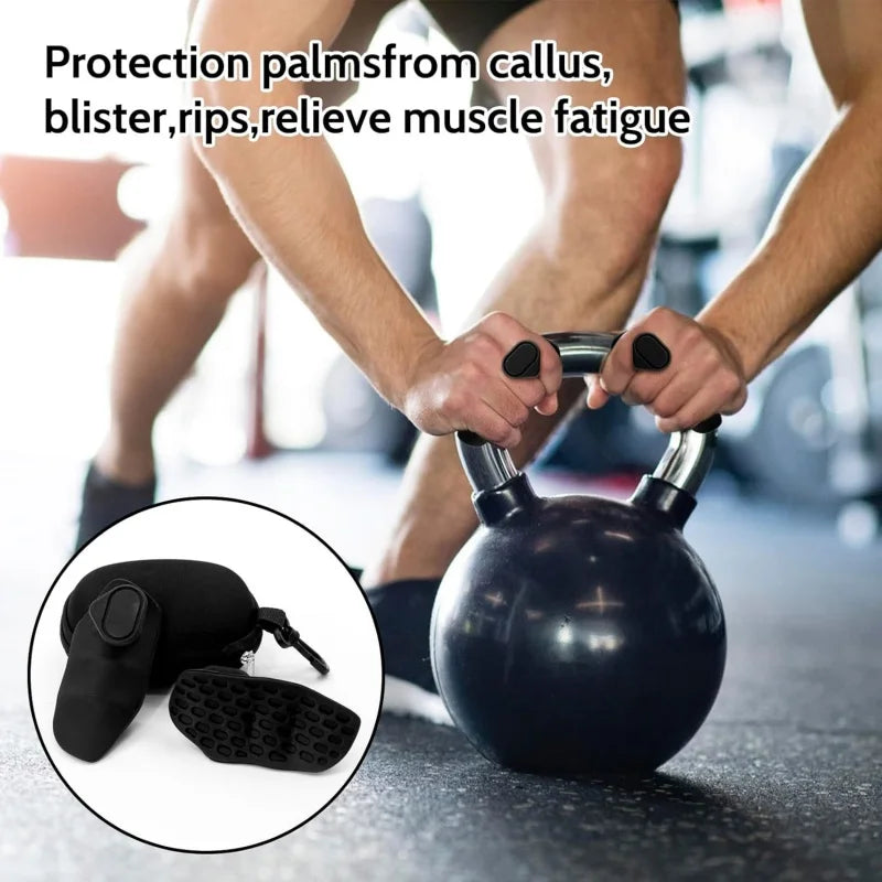 Weight Lifting Grips Gym Hand Grips Lightweight Sturdy Fingerless For Bodybuilding Crossfit Training Fitness Non-Slip Design