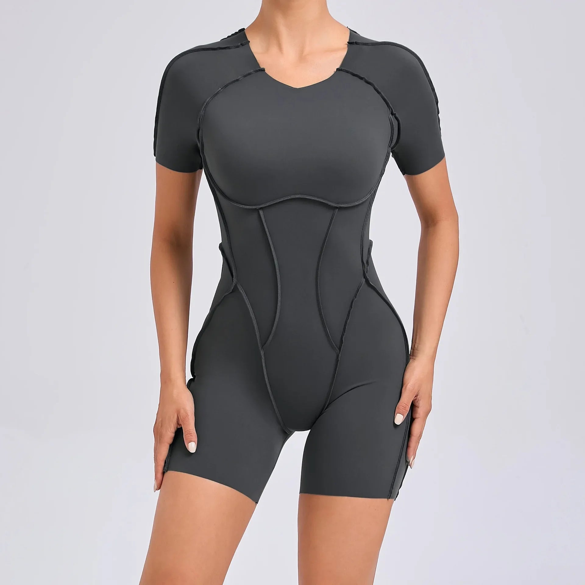 Seamless Yoga Jumpsuits Sports Fitness Splicing Hip-lifting One-Piece Tight Hollow-out Beauty Back Gym Workout Clothes for Women