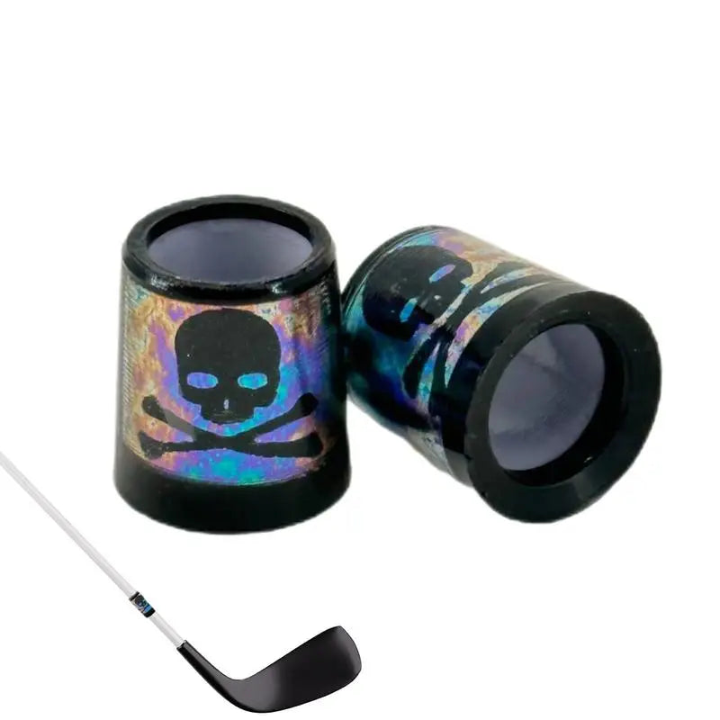 Ferrules Golf Skull Shape Golf Ferrules Fit Iron Shaft 2 Pcs Golf Club Shaft With Good Ductility Golf Ferrules Fit Iron Shaft