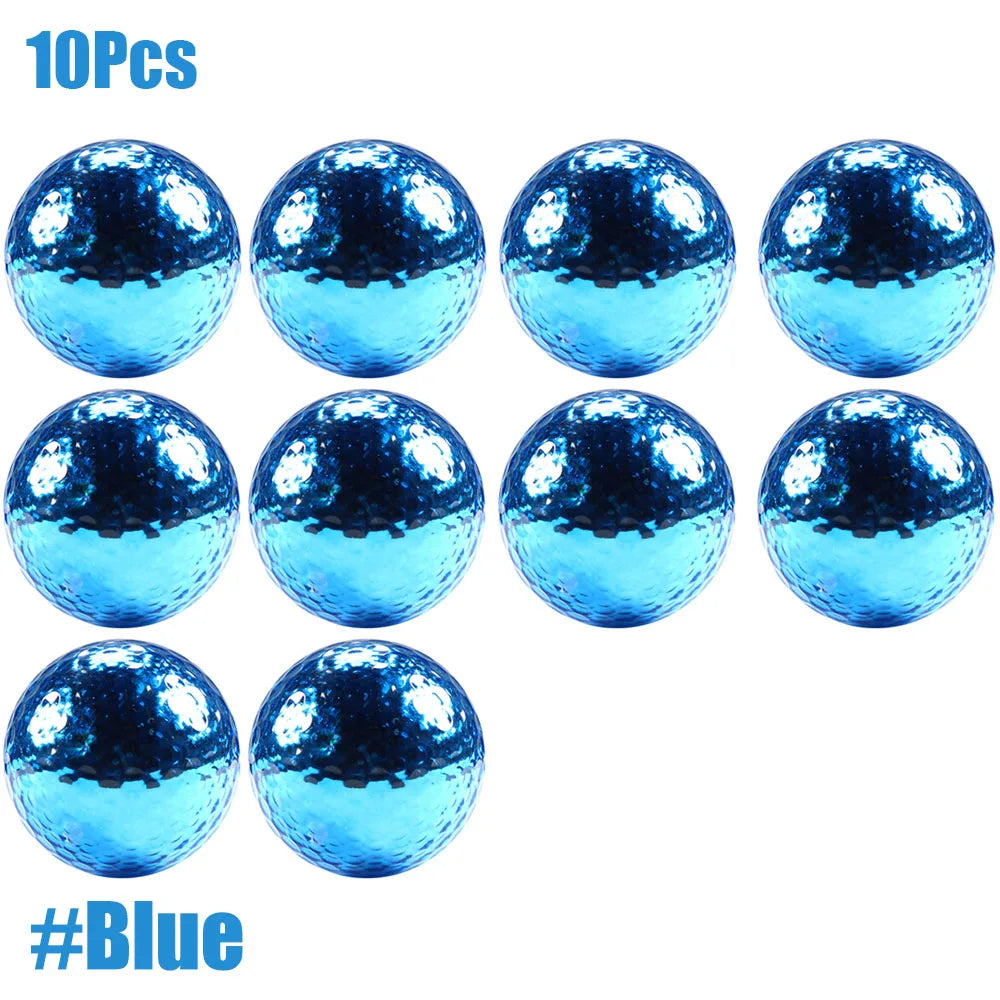 GLOOF 10Pcs Dia About 42.7mm Golf Balls,Long Distance Golf Ball for Golf Shot Game