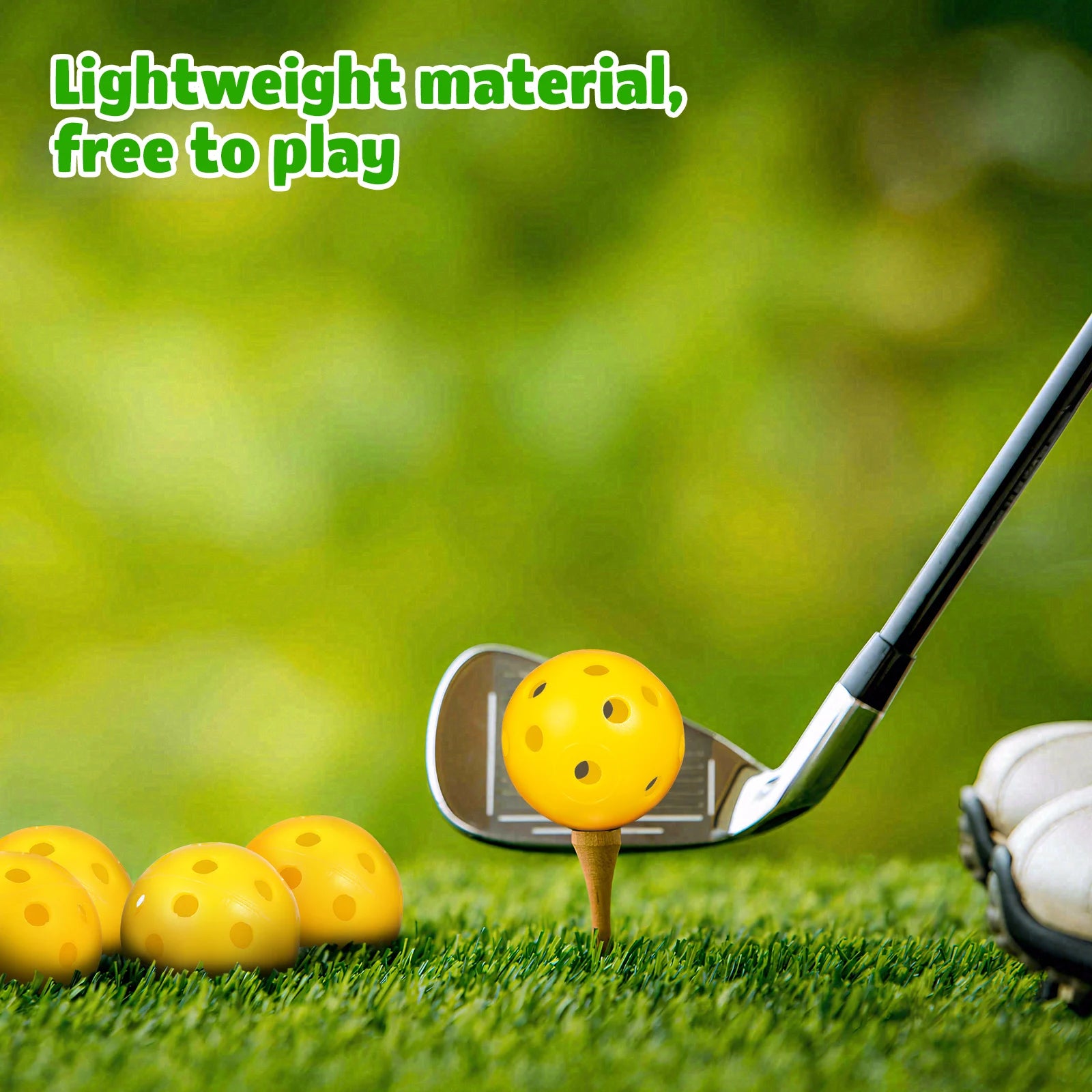 24pcs Golf Practice Balls Airflow Golf Balls Golf hole, Indoor Practice Balls Golf Balls Golf Training Balls Golfing Accessories