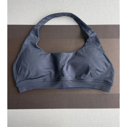 Sports Bra  Seamless Halter Neck Strap Bra Open Back Fitness Yoga Top Bras Support Women Workout Gym Crop Top