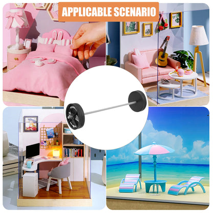 Barbell Model Mini Infant Toys Dumbbel Dollhouse Miniature Ornament Decoration Small Plastic Fitness Accessories for