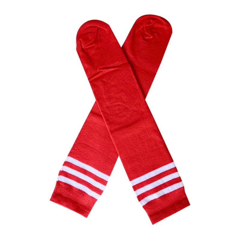 New Football Sports Socks Long Knee Cotton Spandex Kids Legging Stockings Soccer Baseball Ankle Children Socks Hot Sale