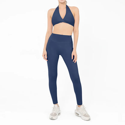 2 Pieces Yoga Set Women Gym Tracksuit Sport Bras Fitness Leggings Outfits Workout Suits Ladies Training Clothes Sets Sportwear