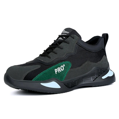 Fashion Sports Shoes Work Boots Puncture-Proof Safety Shoes Men Steel Toe Shoes Security Protective Shoes Tactical Boots