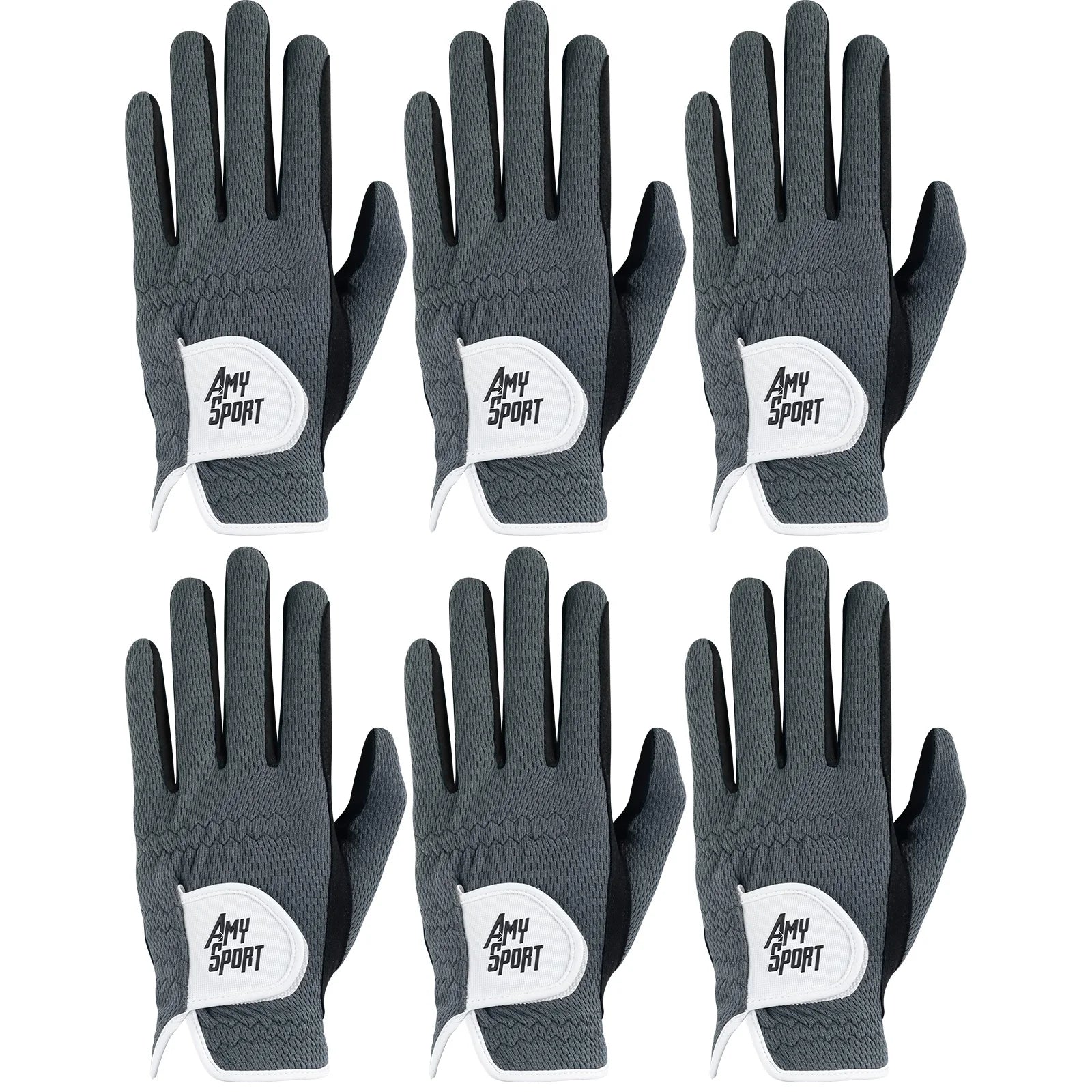 Golf Gloves Men Left Right Hand Rain Grip Hot Wet Weather Value 3/6 Pack, Men‘s Golf Glove All Weather Grip in S M M/L L XL