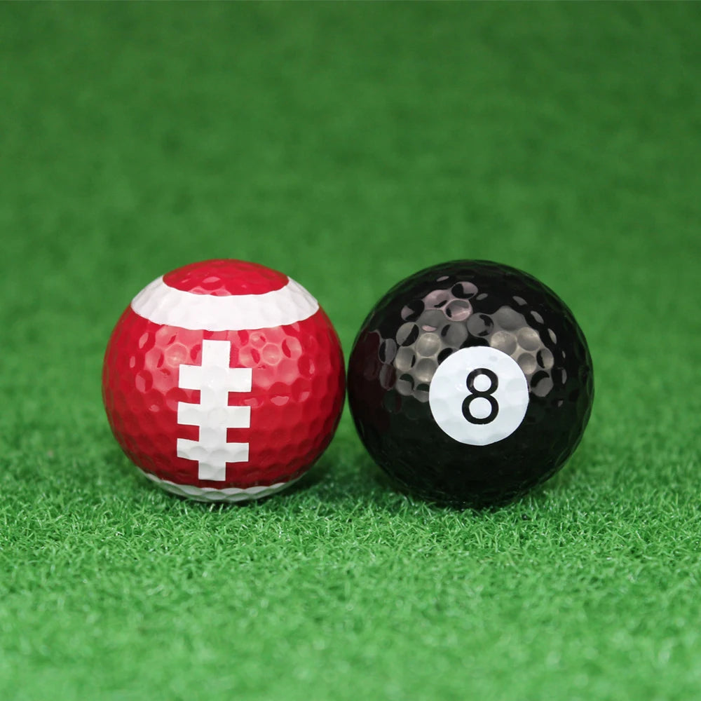1Pcs Double Golf Balls Training Sports Gift Practice Driving Range Novelty Fun for Golfer Childrens Colored Cartoon Cute Indoor
