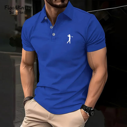 Golf Clothing Fashion Short Sleeve Tee Polo Shirts for Men Summer T Shirt Man New in Tops & Tees Trendy Lapel Polo Business Tops