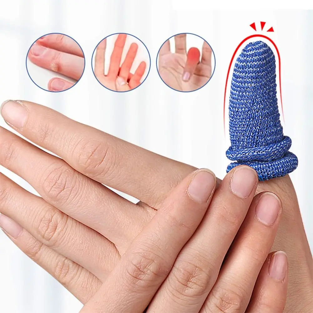 10PCS Disposable Cotton Finger Cots New Protectors Multicolor Finger Covers Breathable Non-slip Sports Safety Work
