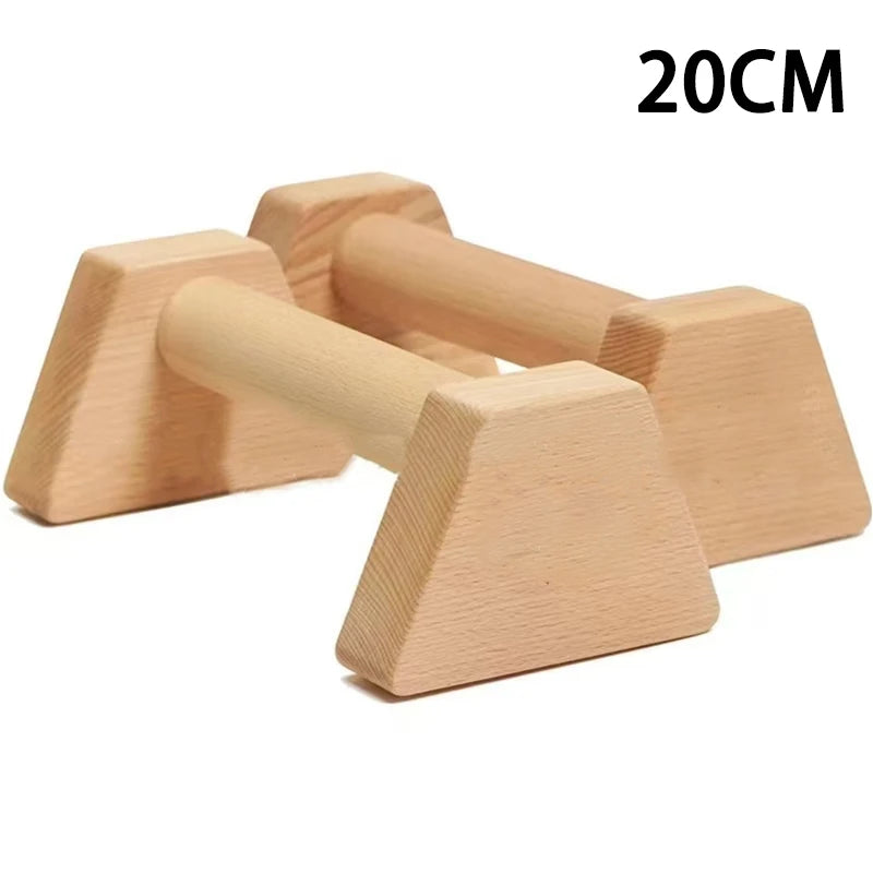 Push-up Stand Wood Pushup Bars Exercise Non-Slip Parallettes Handle Stands Calisthenics Fitness Equipment Home Strength Training