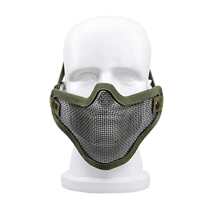 Outdoor hunting combat metal mesh camouflage protection tactical airsoft army mask 3 colours sports safety 1PC