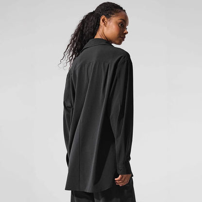 Yoga Shirts Fitness Sport Pilates Loose Comfortable Pocket Jacket Fashion Versatile Summer Sun Protection White Black Shirt Tops