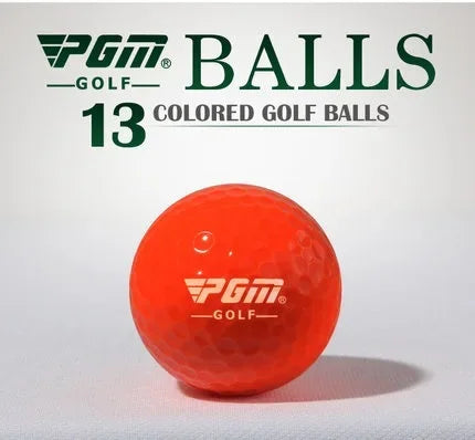 PGM 10PCS Golf Ball Two Piece Sports Ball Professional Practice Double Layer Multi-Color Balls Indoor Outdoor Training Aids