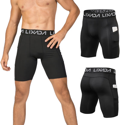 Lixada 3-Pack Men’s Sports Shorts – Active Workout Underwear with Pocket