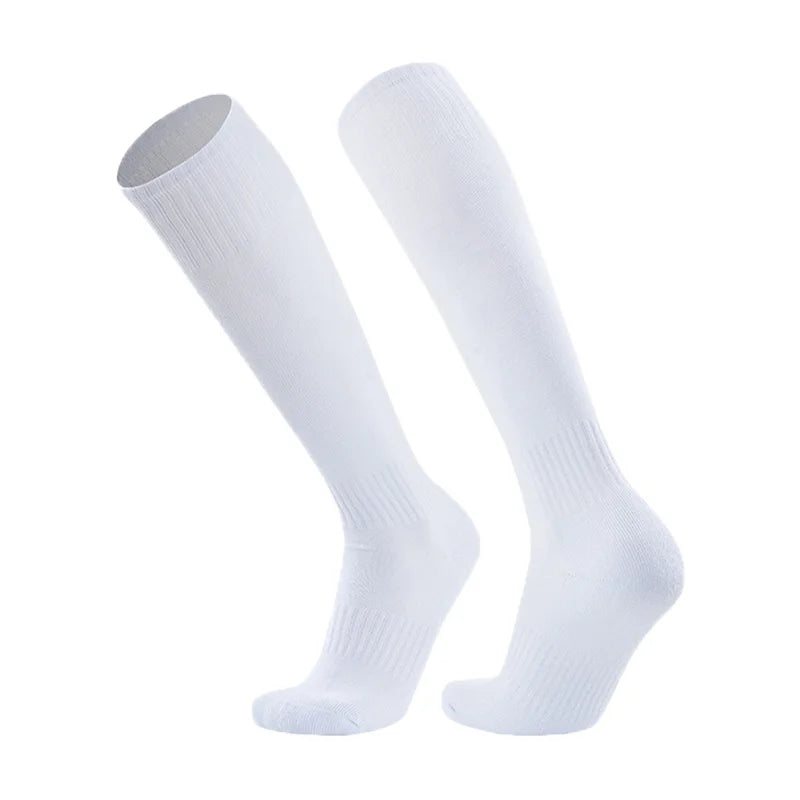 Football Accessories Black White Soccer Socks For Men Teenages Kids Over The Calf Baseball Rugby Athletic Sock