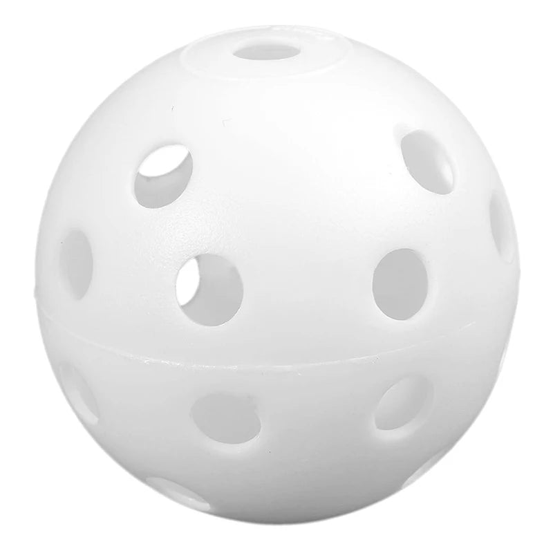 12Pcs Practice Golf Balls Hollow Plastic Golf Training Balls Colored Airflow Golf Balls Swing Practice Driving Range PE Toy Ball