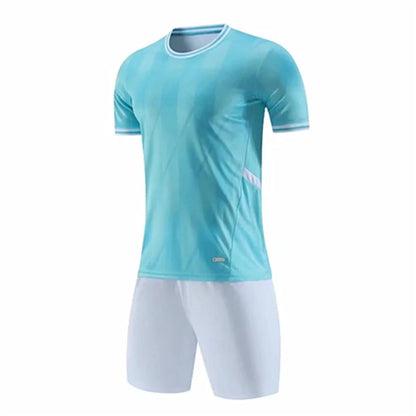 Soccer Uniform for Men Kids Sports Clothes breathable Football Jersey Sets Training Sportswear