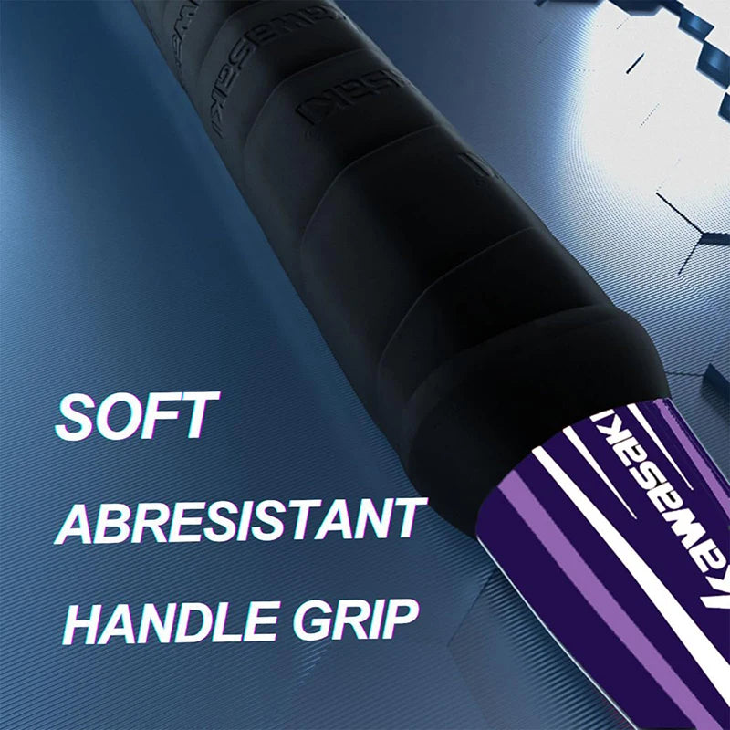 Kawasaki Badminton Set with 2 Badminton Rackets, 3 Shuttlecocks, and Carrying Badminton Bag Suit for Badminton Practice