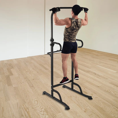 Power Tower Pull Up Bar Station Workout Dip Station for Home Gym Strength Training Fitness Equipment Height Adjustable Fitness