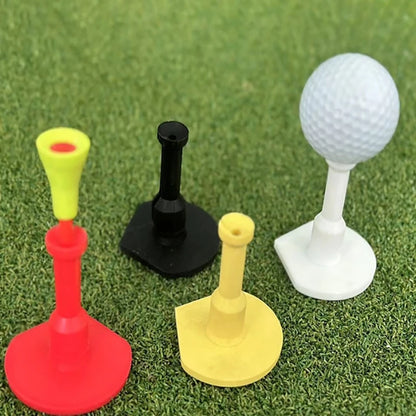 Golf Rubber Tees Driving Range Golf Tees Holder Durable Golf Opening Shape Rubber Tees for Indoor Outdoor Practice Mat