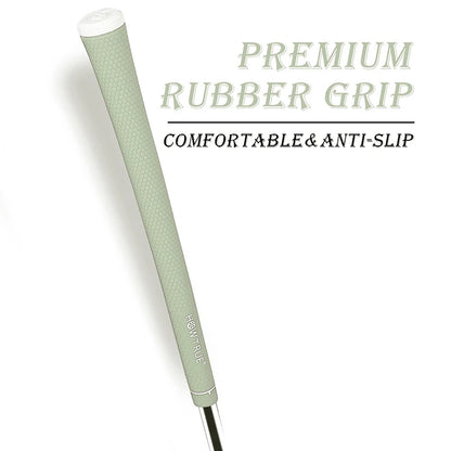 1PC Golf Club Grips Standard Men's Natural Rubber Soft Anti-slip High Quality Golf Irons/Woods Universal Grips 6 Colors