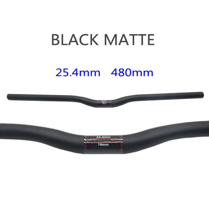 25.4 Full Carbon Handlebar Folding Bike Horizontal Handle Bar 400-700MM One-Shaped Ultralight Bicycle Straight Handlebar