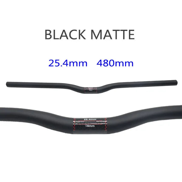 25.4 Full Carbon Handlebar Folding Bike Horizontal Handle Bar 400-700MM One-Shaped Ultralight Bicycle Straight Handlebar