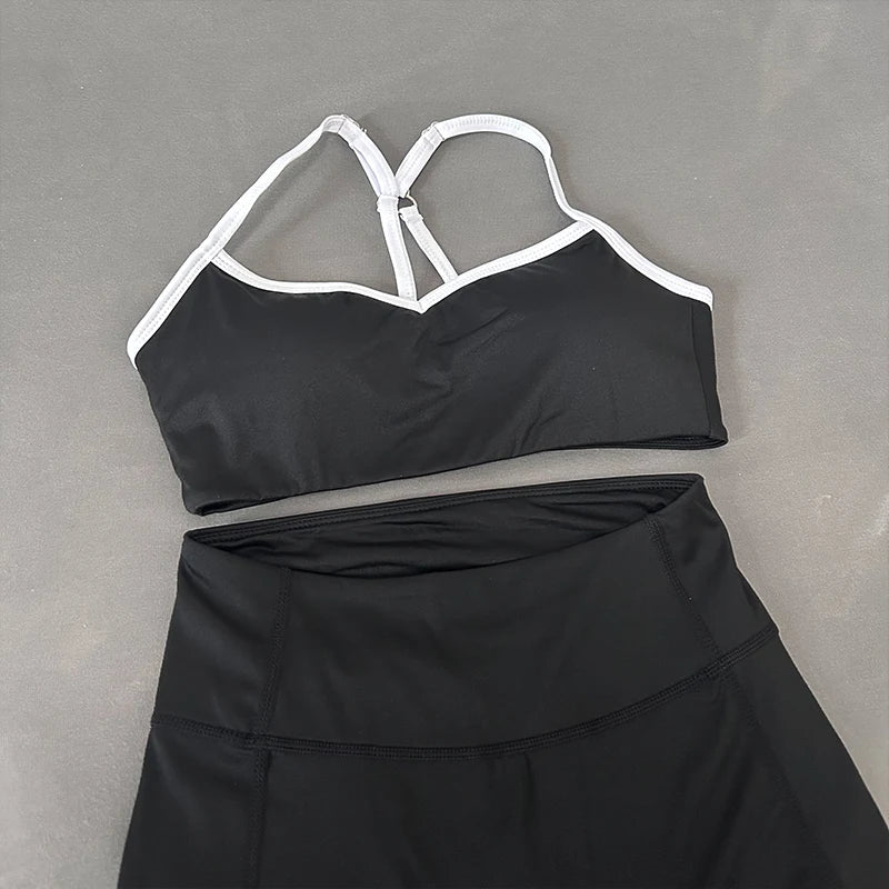 Tie-dye yoga suit long-sleeved hip-lifting trousers fitness clothes hollow seamless training sportswear yoga set sport set women