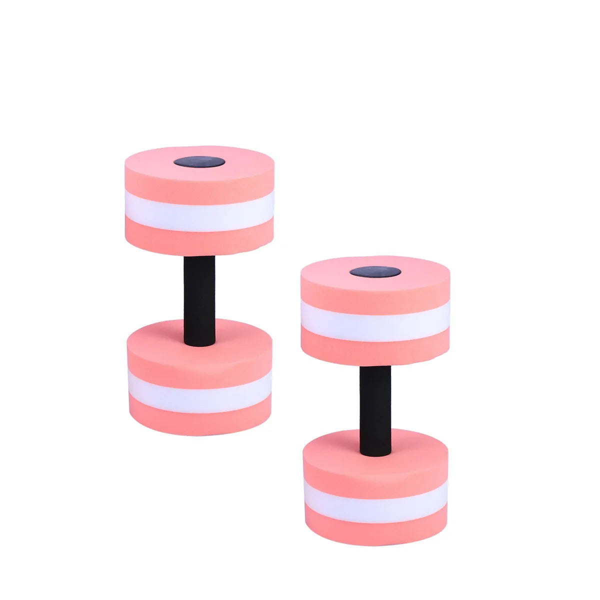 2pcs Water Dumbbells Eva Foam Hand Weights for Pool Aqua Aerobics Fitness Training Exercise Gear Low Absorption Resistance