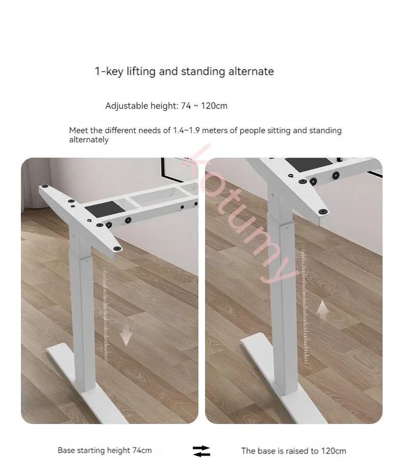 Adjustable Height Electric Lifting Table Electric Computer Table Vertical Office Table Sit Stand up Desk for Home
