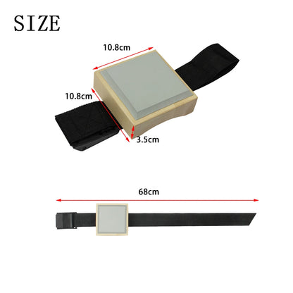 Dumb Drum Pad Beginner Practice Tools Solid Wooden Made Training Part Belt Percussion Drum Leggings Musical Instrument Accessory