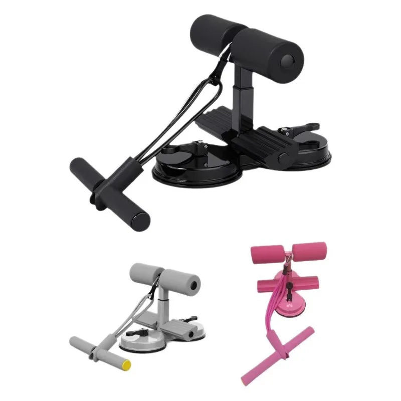 Sit-up aids double suction cups with drawstring fixed home midterm roll abdominal artifact fitness equipment for home use