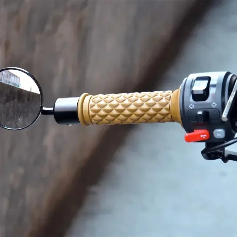 Universal 7/8" 22mm 24mm Retro Motorcycle Hand Grips Non-slip Rubber Handlebar Grips for Moto Scooter Motocross Motorbike Grips